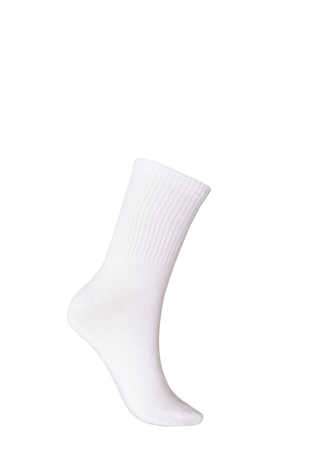 Chaussettes en coton &agrave; motifs, Blanc, Packshot image number 1