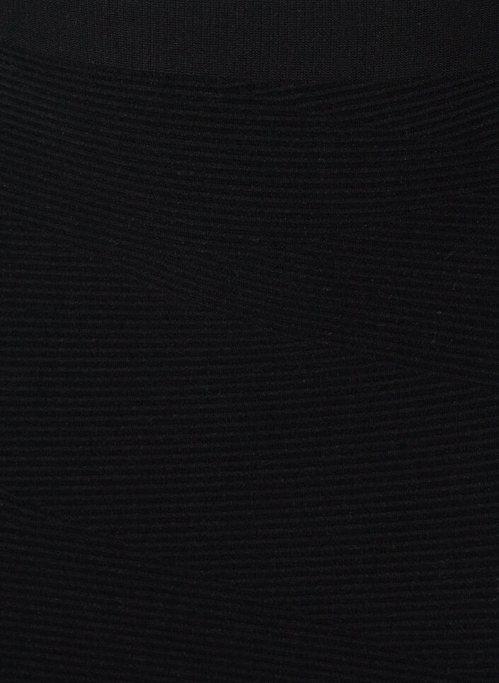 Nauwsluitende naadloze rok, Black, Packshot image number 2