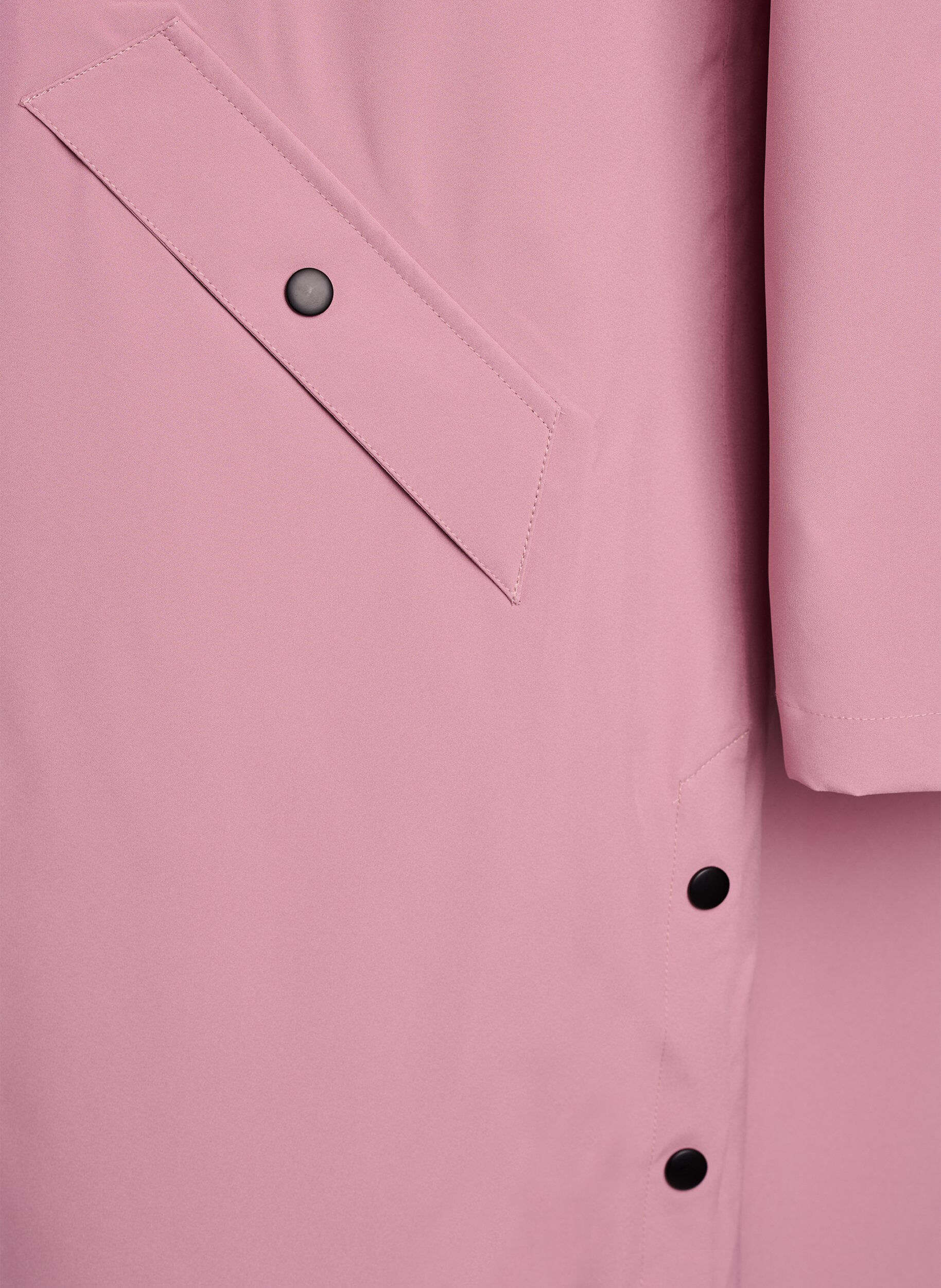 ZizziRegenjas met zakken en capuchon, Roze, Packshot image number 3