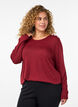 Blouse met decoratieve knopen, Rood, Model image number 0