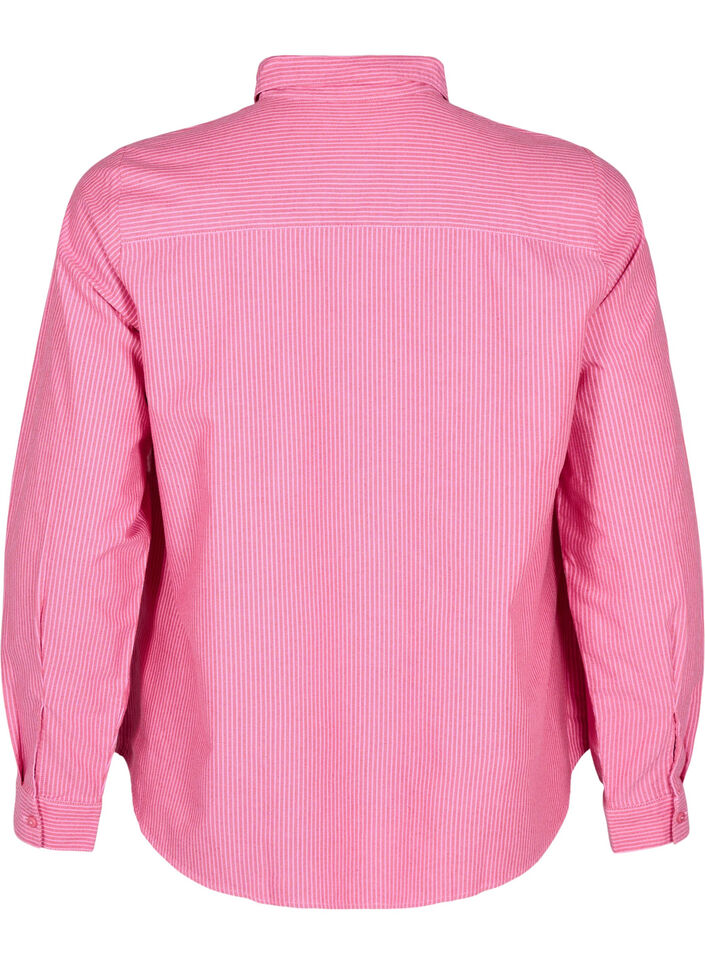 Chemise à manches longues en coton, Rouge, Packshot image number 1