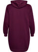 Lange hoodie met ritssluiting en zakken, Paars, Packshot image number 1