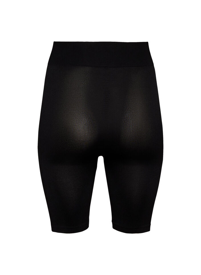 Naadloos fietsshortje, Zwart, Packshot image number 1
