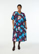 Robe midi &agrave; imprim&eacute; floral et taille empire, Noir, Model image number 0