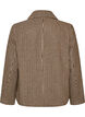 Manteau court &agrave; carreaux &agrave; double boutonnage, Marron, Packshot image number 1