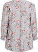 Blouse à imprimé floral et lien à nouer, Noir, Packshot image number 1
