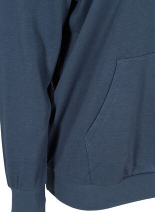 Sweatshirt met capuchon en zak, Black Iris, Packshot image number 3