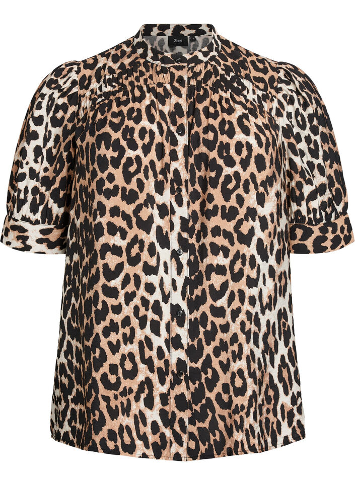 Blouse met patroon en 1/2 mouwen, 9990, Packshot image number 0