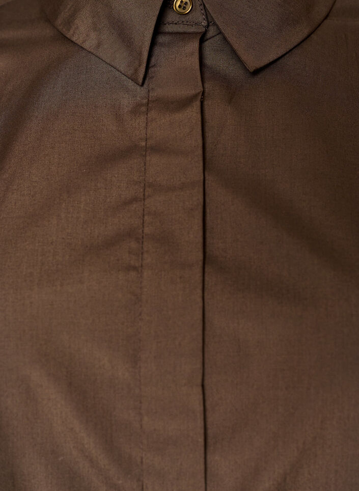 Chemise avec d&eacute;tail d&eacute;coratif au dos, Marron, Packshot image number 2