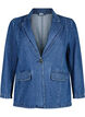 Denim blazer met zakken, Blue Denim, Packshot image number 0