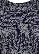 FLASH - Blouse met korte mouwen en print, Off White Blue Leaf, Packshot image number 2