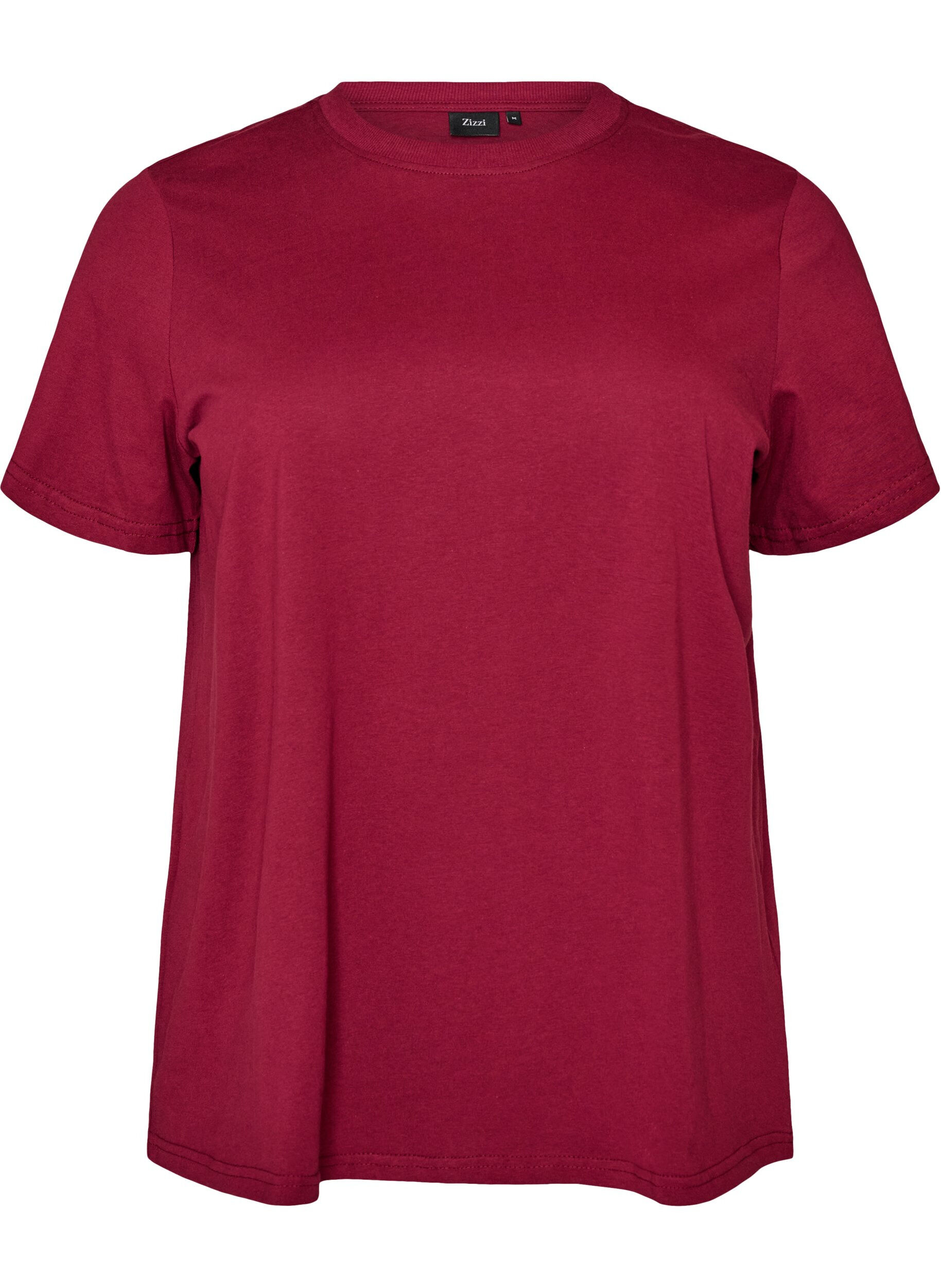 Basic katoenen T-shirt met ronde hals