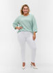 Super slim Amy jeans met hoge taille, White, Model image number 4