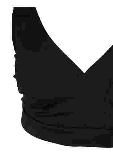 Bikinitop met v-hals, Black, Packshot image number 2