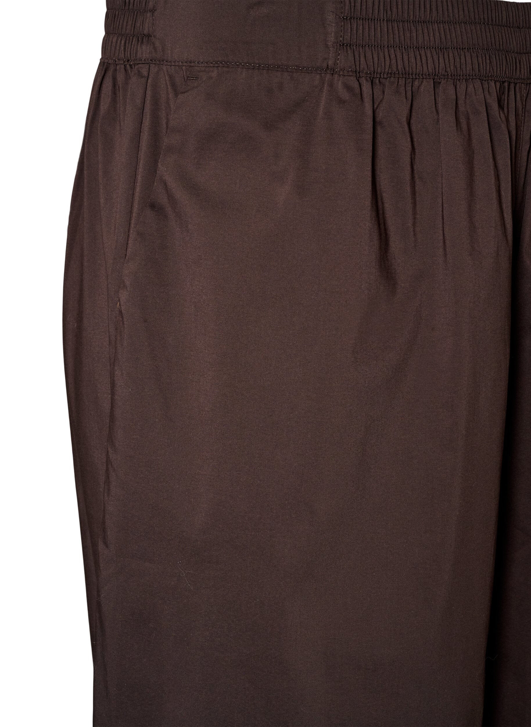 ZizziPantalon ballon avec poches et ceinture &eacute;lastique, Marron, Packshot image number 2