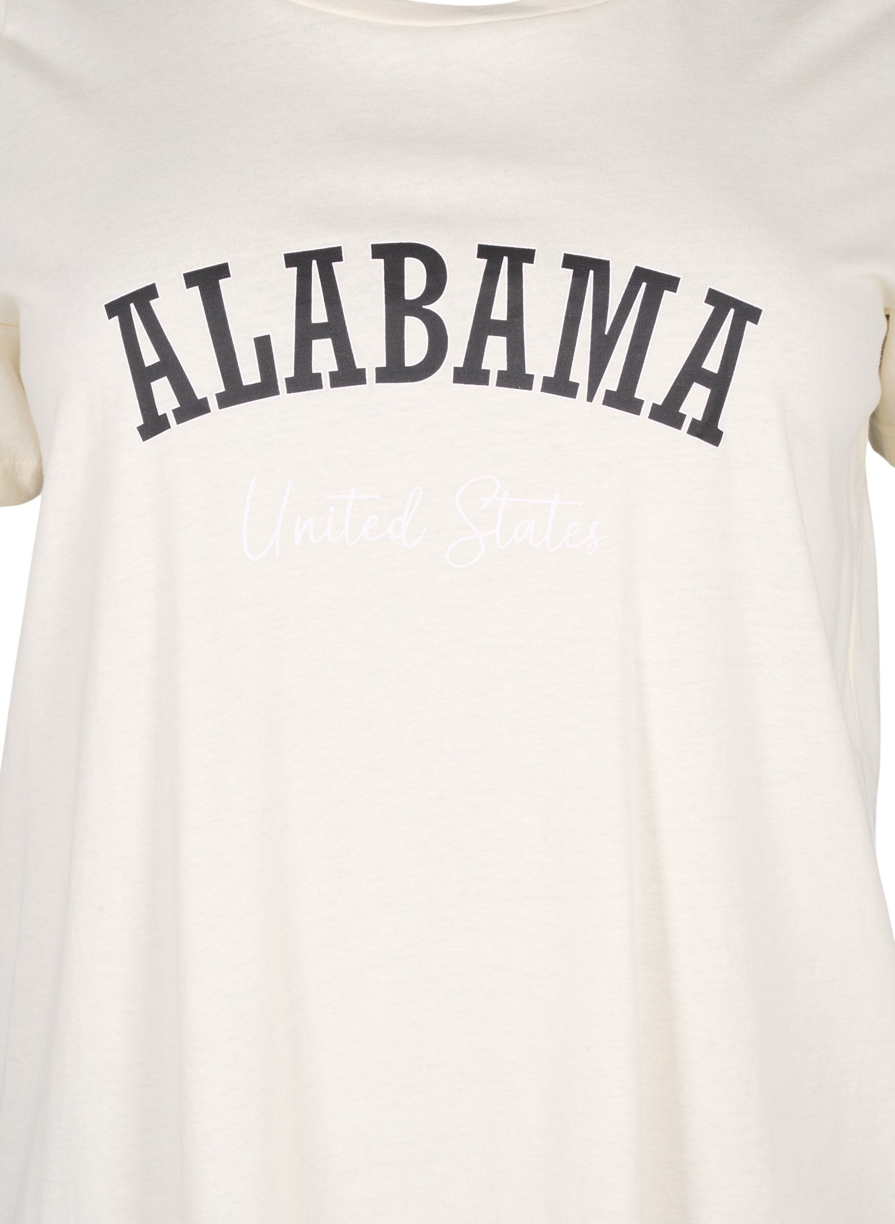 ZizziKatoenen T-shirt met tekst, Antique W. Alabama, Packshot image number 2