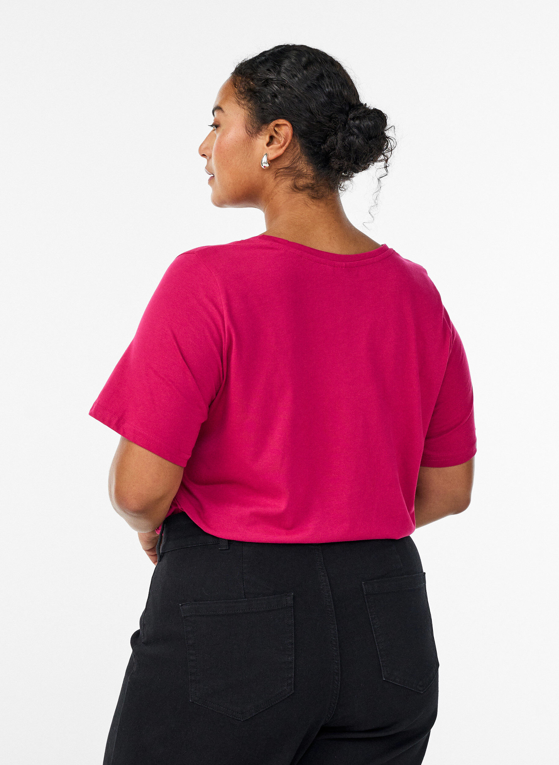 ZizziT-shirt imprim&eacute;, Bordeaux, Model image number 2