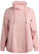 Sweatshirt avec col montant et poches, Rose poudr&eacute;e, Packshot image number 0