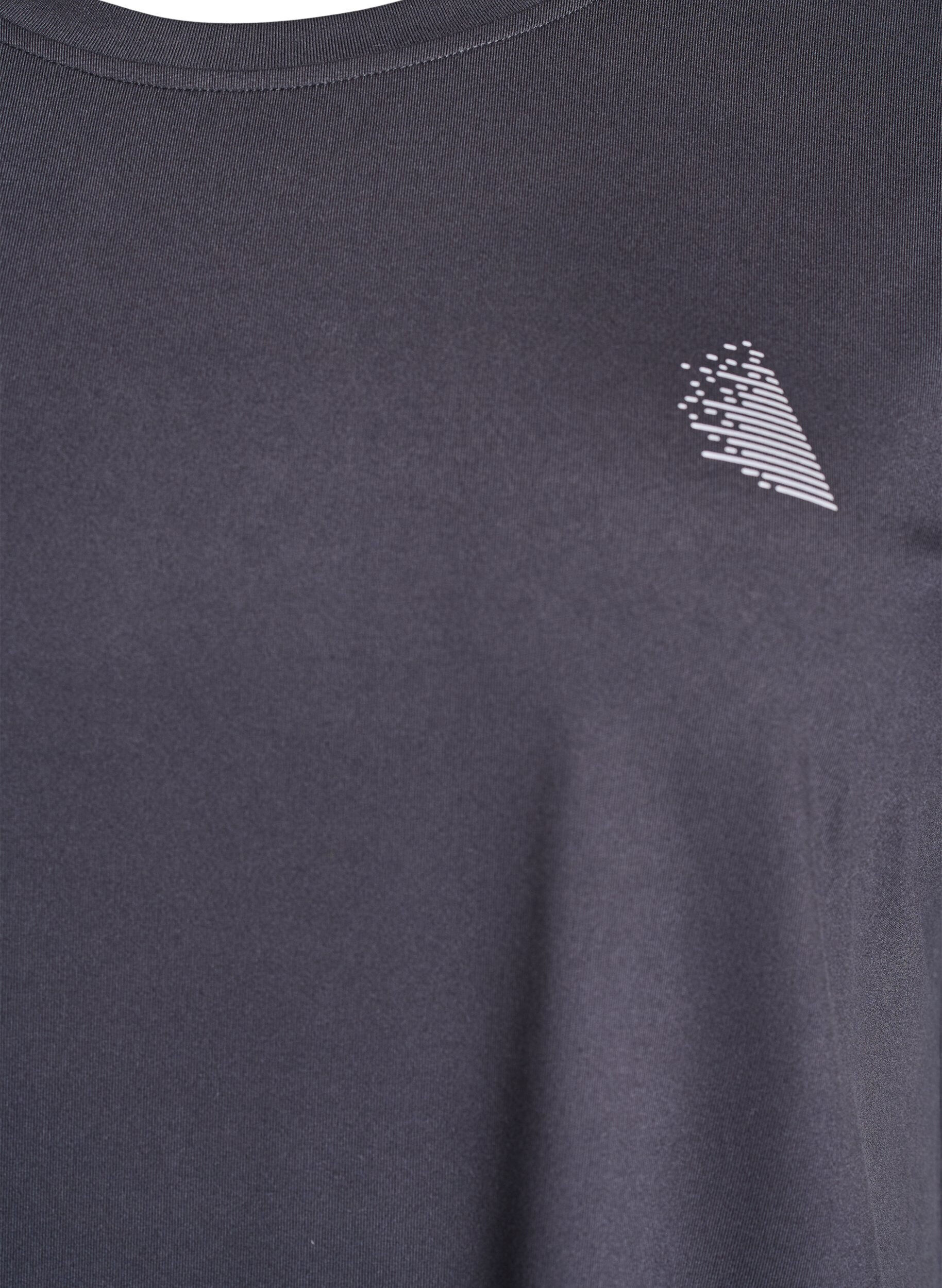 ZizziEffen gekleurd trainingsshirt, Grijs, Packshot image number 2