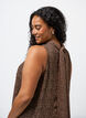 Midi jurk in chiffon met luipaardprint en een strik in de taille, Bruin, Model image number 3