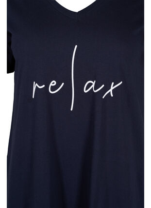 Chemise de nuit en coton à manches courtes, Night Sky RELAX, Packshot image number 2