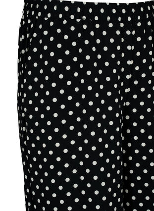 Pantalon ample avec imprimé, Black w. Dots, Packshot image number 2