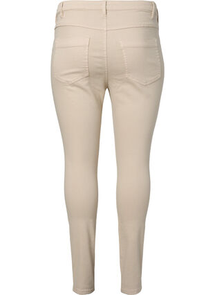 Super slim fit Amy jeans met hoge taille, Oatmeal, Packshot image number 1