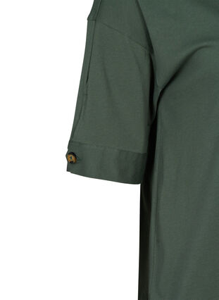 Tunique en coton manches courtes, Green , Packshot image number 2