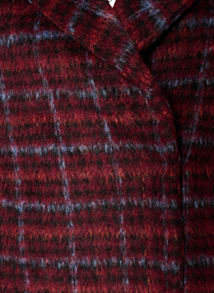 Geruit jasje met zakken, Rood, Packshot