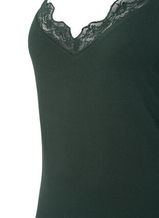 Chemise de nuit avec bord dentelle en viscose, Scarab, Packshot image number 2