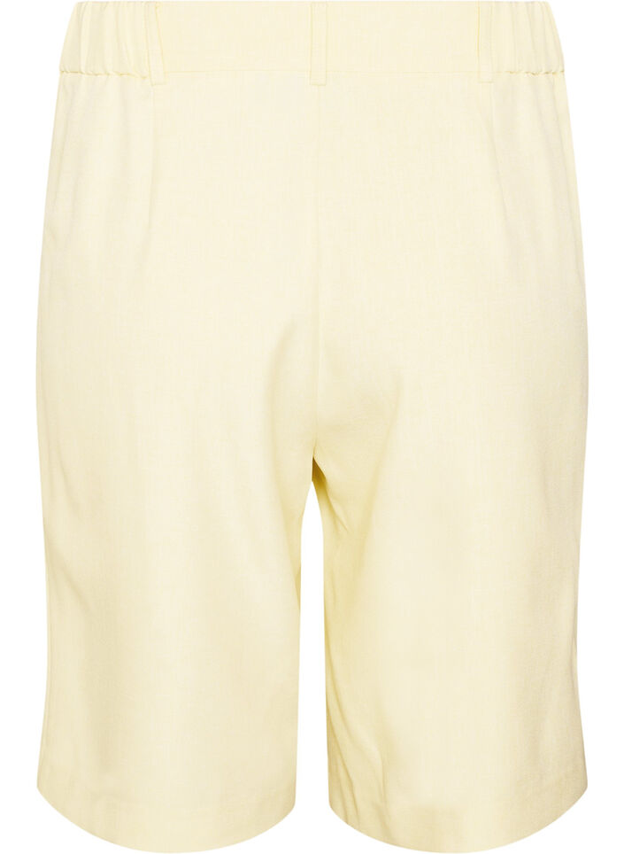 Short bermuda ample &agrave; taille haute, Jaune clair, Packshot image number 1