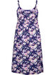 Gebloemde viscose strappy jurk met smock, Blue Flower, Packshot image number 1
