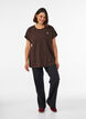 T-shirt de sport couleur unie, Marron, Model image number 1