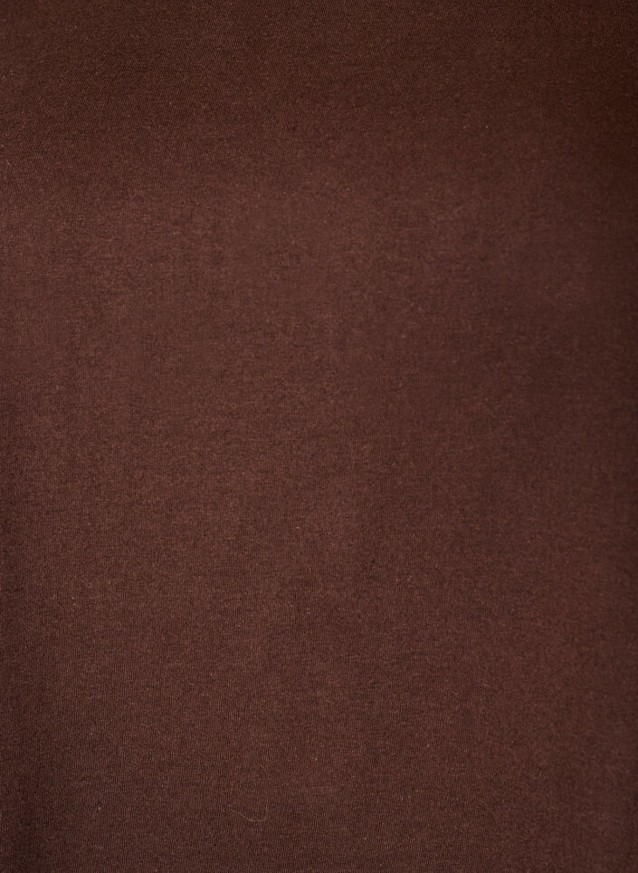 T-shirt en coton avec d&eacute;tails en crochet, Marron, Packshot image number 2