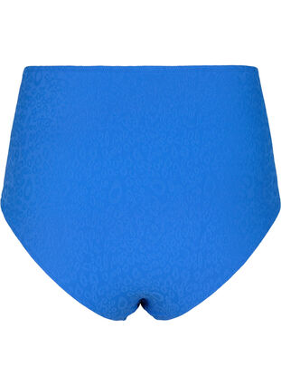 Tijgerprint bikinislip met hoge taille, Palace Blue, Packshot image number 1