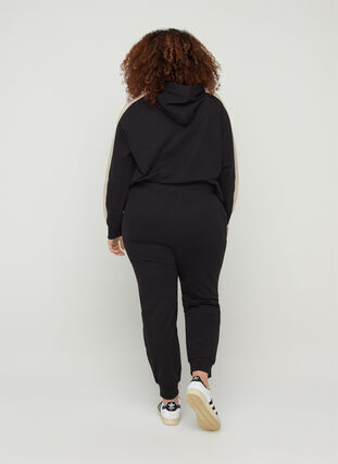 Pantalon de jogging avec poches, Black, Model image number 1
