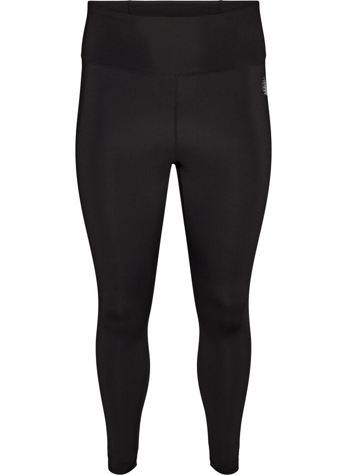 Trainingspanties met high waist en zak in de tailleband, Zwart, Packshot image number 0