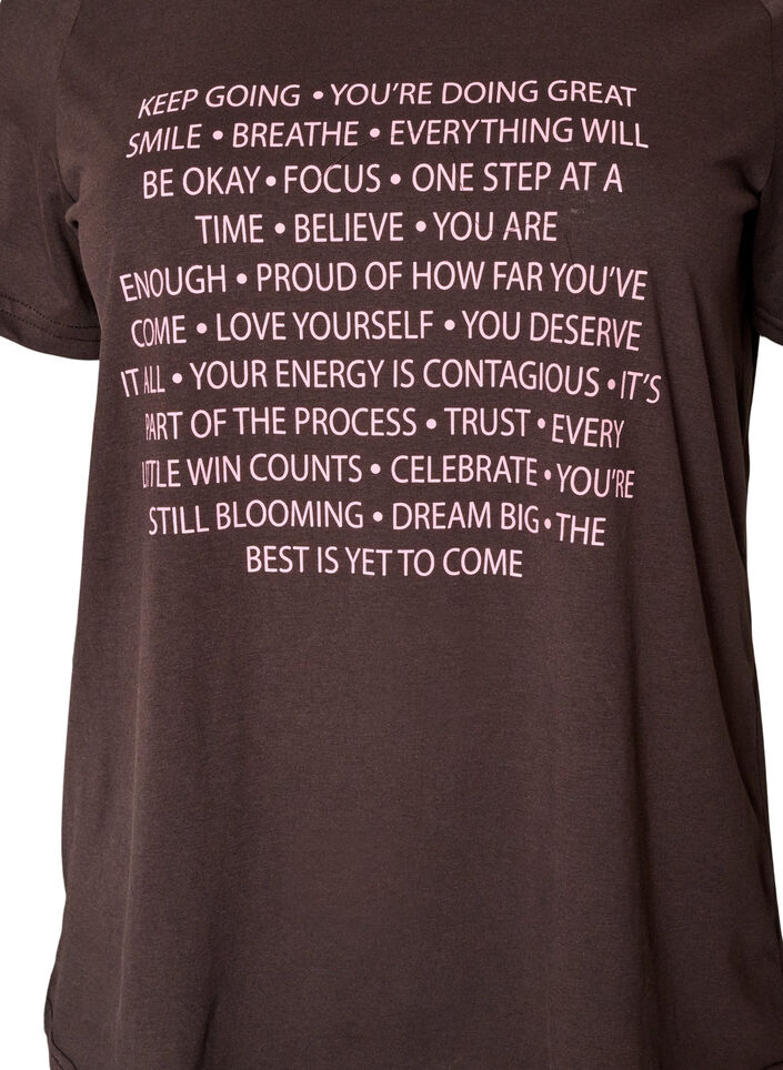 T-shirt imprim&eacute;, Marron, Packshot image number 2