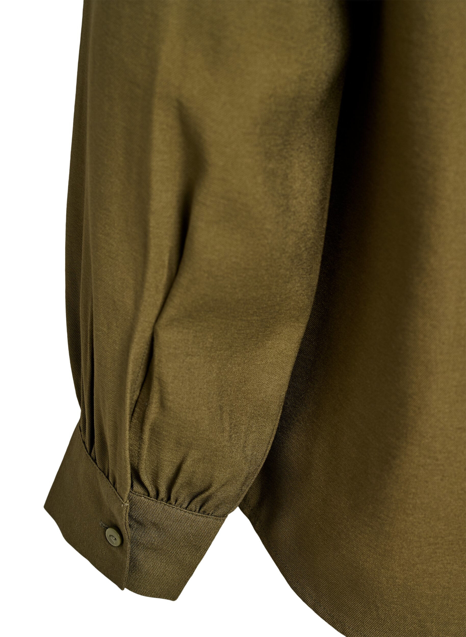 ZizziBlouse met knoopdetail op de rug, Groen, Packshot image number 4