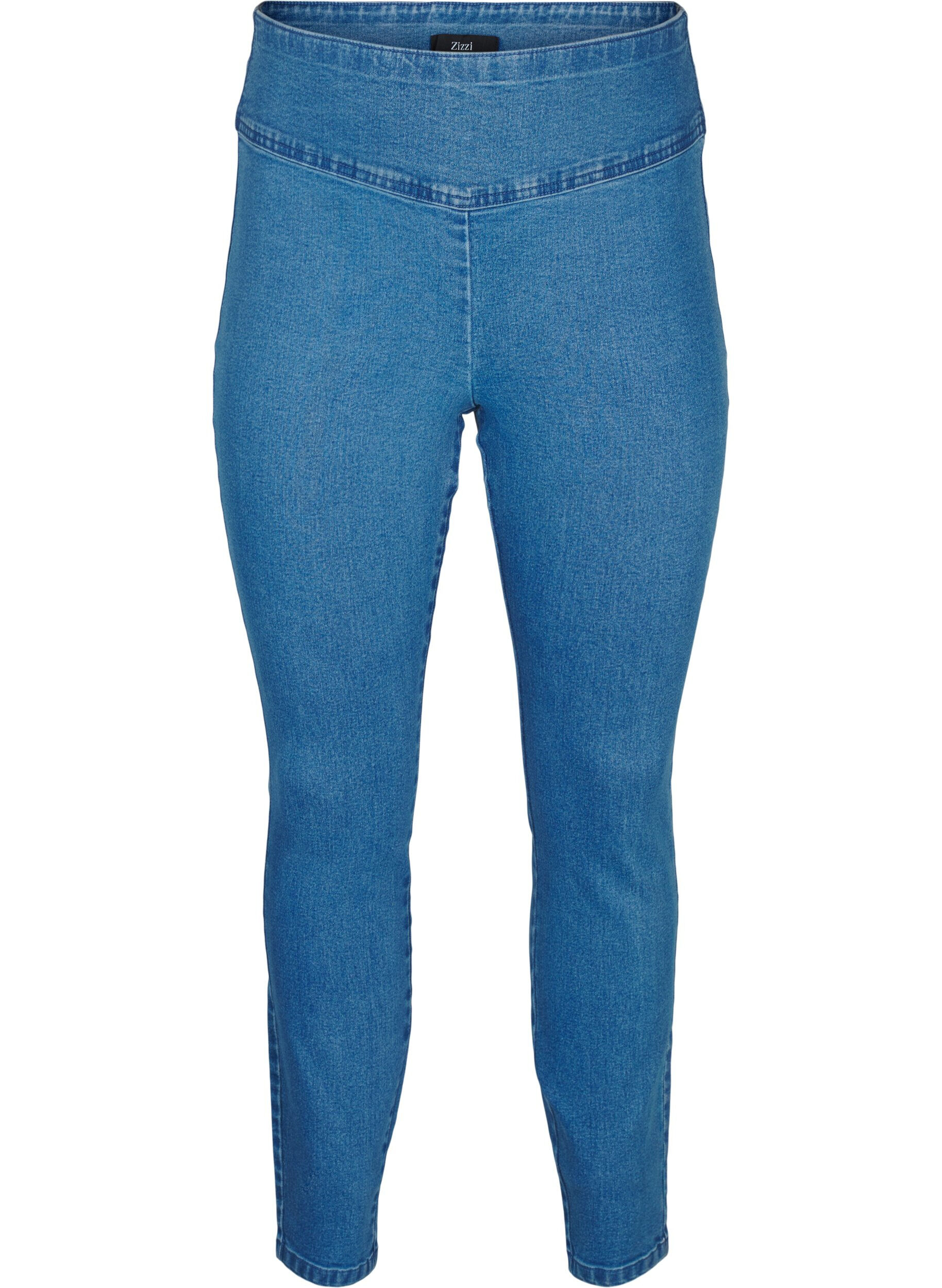 Rekbare jeggings met een hoge taille