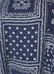 Blouse en viscose &agrave; imprim&eacute; cachemire et manches ballon, Bleu, Packshot image number 2