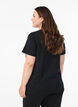 Kerst T-shirt van biologisch katoen, Zwart, Model image number 2