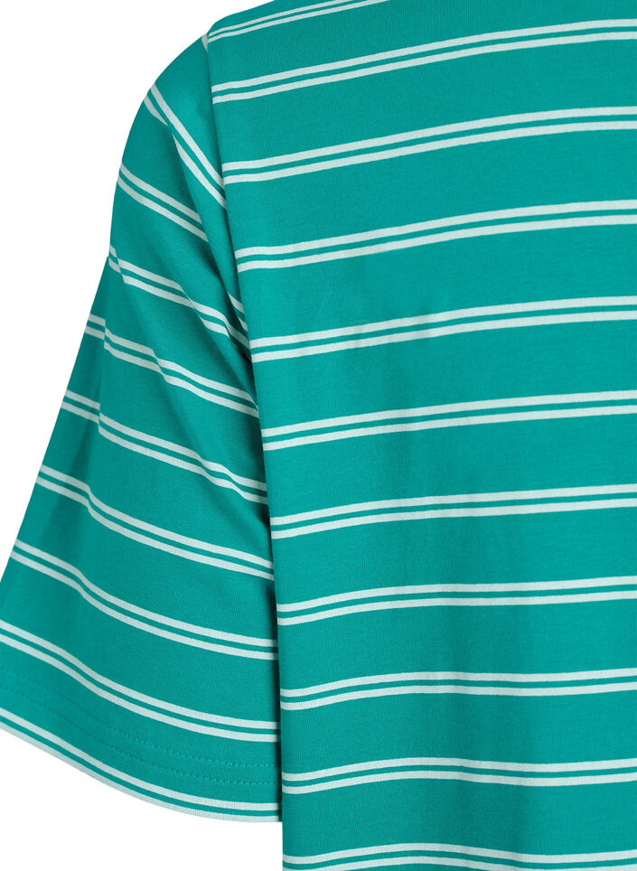 Katoenen jurk met twistdetail, Groen, Packshot image number 3