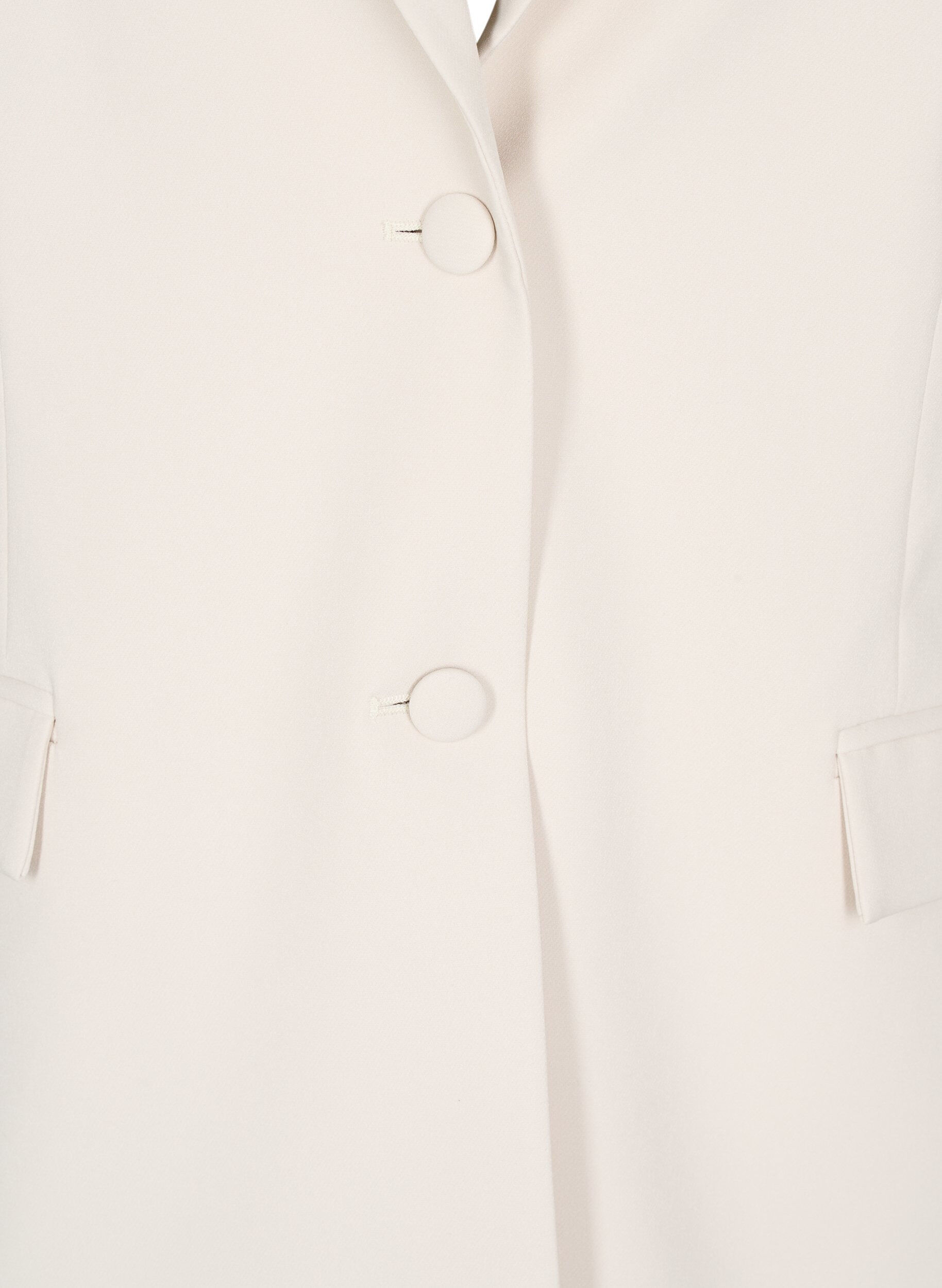 ZizziKlassieke blazer met knoopsluiting, Beige, Packshot image number 2