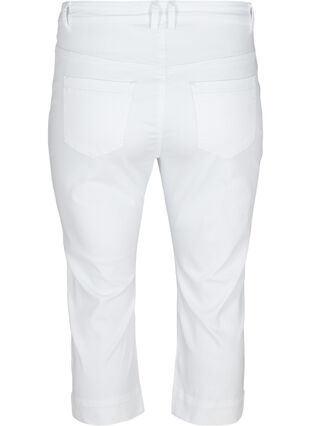Nauwsluitende capri broek met splitjes, White, Packshot image number 1
