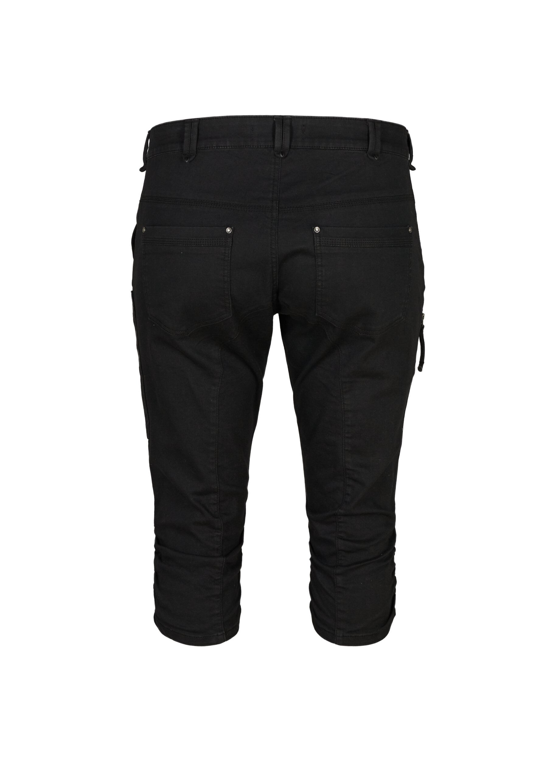 Zizzi Pantacourt jean slim avec poches, Noir, Packshot image number 1