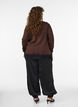 Pantalon ballon satin&eacute;, Noir, Model image number 1