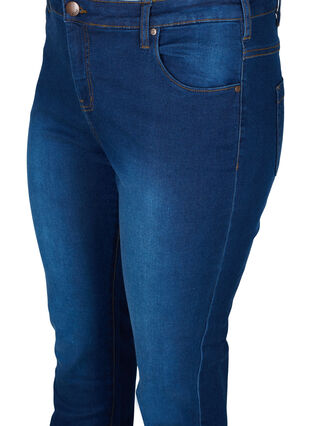 Slim fit Emily jeans met normale taille, Blue denim, Packshot image number 2