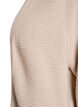Lang, ribgebreid katoenen vest, Beige, Packshot image number 2