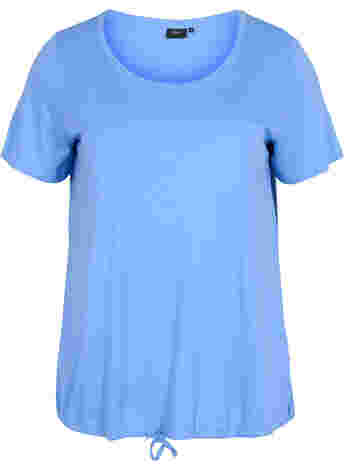 T-shirt met korte mouwen en verstelbare onderkant